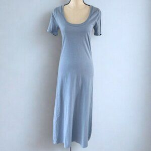 J.Crew Re-Imagined T-Shirt Midi Dress XS - Soft Blue - EUC